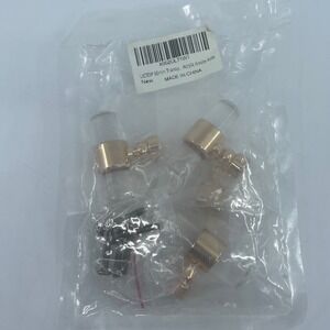 4 knobs 50mm Transparent Acrylic Gold T-Bar Cabinet pulls 4pcs New Sealed
